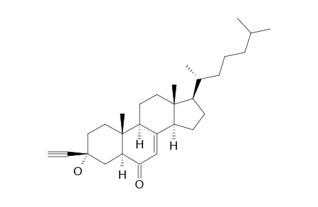 3-BETA-ETHINYL-3-ALPHA-HYDROXY-5-ALPHA-CHOLEST-7-EN-6-ONE