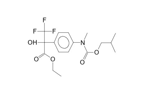 ethyl 2-hydroxy-3,3,3-trifluoro-2-[4-(N-methyl-N-isobutoxycarbonyl)aminophenyl]propanoate