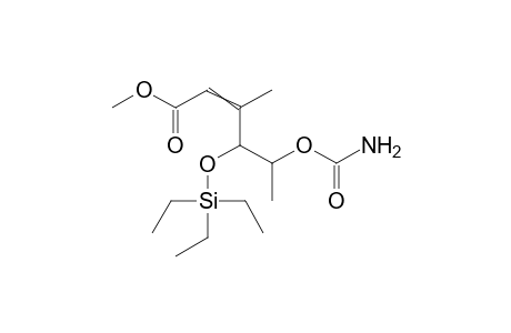 Methyl (4s,5s)-(z)-5-(carbamoyl)oxy-4-(triethylsilyl)oxy-3-methyl-2-hexenoate