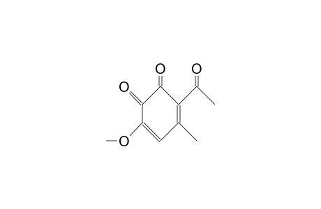 3-Acetyl-6-methoxy-4-methyl-O-benzoquinone