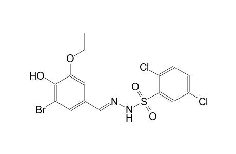 N'-[(E)-(3-bromo-5-ethoxy-4-hydroxyphenyl)methylidene]-2,5-dichlorobenzenesulfonohydrazide