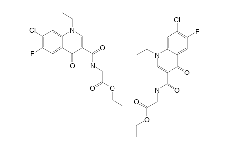 (7-CHLORO-1-ETHYL-6-FLUORO-1,4-DIHYDRO-4-OXOQUINOLINO-3-YL)-ALPHA-AMINO-ACETIC-ACID-ETHYLESTER