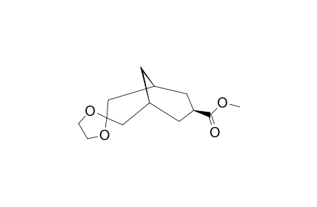 7-EXO-CARBOMETHOXYBICYCLO-[3.3.1]-NONAN-3-ONE-DIETHYLENE-KETAL