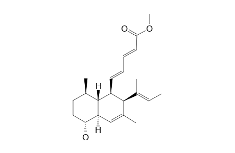 methyl (2E,4E)-5-[(1R,2S,4aS,5R,8R,8aR)-2-[(E)-but-2-en-2-yl]-5-hydroxy-3,8-dimethyl-1,2,4a,5,6,7,8,8a-octahydronaphthalen-1-yl]penta-2,4-dienoate