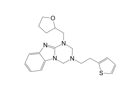 [1,3,5]triazino[1,2-a]benzimidazole, 1,2,3,4-tetrahydro-1-[(tetrahydro-2-furanyl)methyl]-3-[2-(2-thienyl)ethyl]-