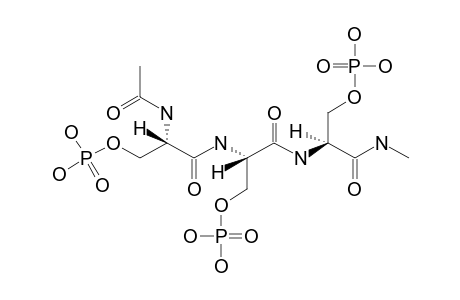 N-(ALPHA)-(ACETYL)-O-PHOSPHOSERYL-O-PHOSPHOSERYL-O-PHOSPHOSERINE-N-METHYLAMIDE