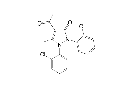 4-ACETYL-1,2-BIS-(2-CHLOROPHENYL)-1,2-DIHYDRO-5-METHYL-3H-PYRAZOL-3-ONE;ISOMER-#1