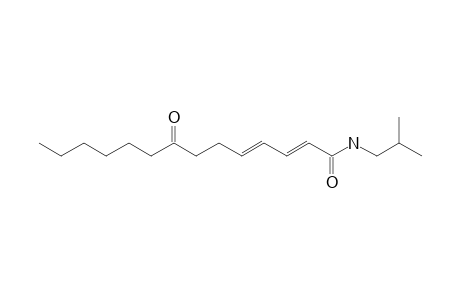 LANYUAMIDE-I;(2E,4E)-8-KETO-N-ISOBUTYL-2,4-TETRADECADIENAMIDE