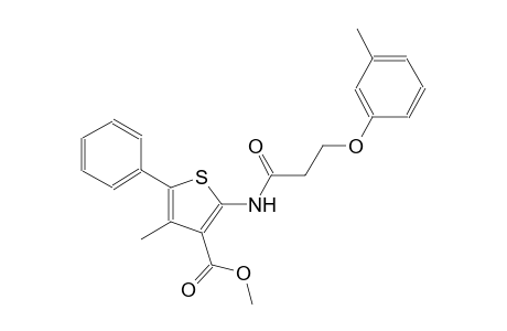 methyl 4-methyl-2-{[3-(3-methylphenoxy)propanoyl]amino}-5-phenyl-3-thiophenecarboxylate