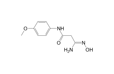 Propanamide, 3-amino-3-(hydroxyimino)-N-(4-methoxyphenyl)-