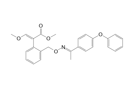 Benzeneacetic acid, alpha-(methoxymethylene)-2-[[[[1-(4-phenoxyphenyl)ethylidene]amino]oxy]methyl]-, methyl ester