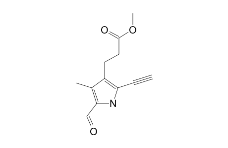 METHYL-(2-FORMYL-3-METHYL-5-ETHYNYL-1H-4-PYRROLYL)-3-PROPANOATE