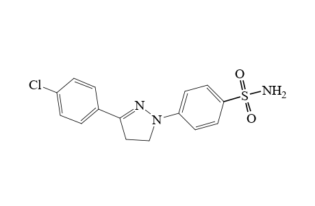 1-(4-AMIDOSULFONYLPHENYL)-3-(4-CHLOROPHENYL)-2-PYRAZOLINE