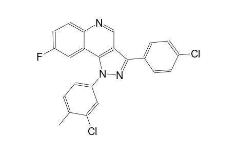 1H-pyrazolo[4,3-c]quinoline, 1-(3-chloro-4-methylphenyl)-3-(4-chlorophenyl)-8-fluoro-