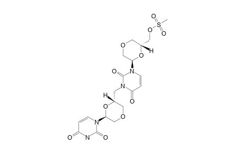 7;1-[(2R,6R)-6-[(METHYLSULFONYLOXY)-METHYL]-1,4-DIOXAN-2-YL]-3-[[(2R,6R)-6-(1,2,3,4-TETRAHYDRO-2,4-DIOXOPYRIMIDIN-1-YL)-1,4-DIOXAN-2-YL]-METHYL]-PYRIMIDINE-2,4