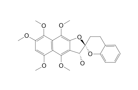 TRANS-4',5',7',8',9'-PENTAMETHOXY-3,4-DIHYDRO-3'H-SPIRO-[CHROMENE-2,2'-NAPHTHO-[2,3-B]-FURAN]-3'-OL