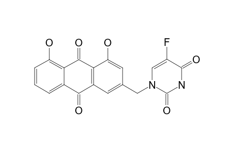 1-[(4,5-DIHYDROXY-9,10-DIOXO-9,10-DIHYDRO-ANTHRACEN-2-YL)-METHYL]-5-FLUORO-PYRIMIDINE-2,4(1H,3H)-DIONE