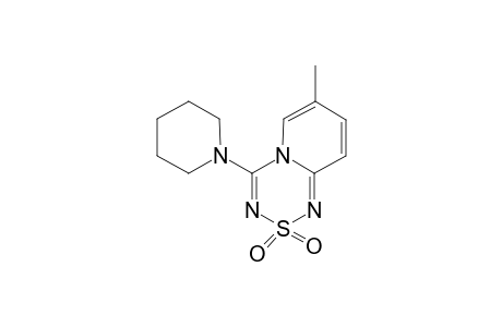 4-(Piperidin-1"-yl)-2,2-dioxo-7-methyl-2H-2-.lambda(6).-H-pyrido[2,1-c]-(1,2,4,6)-thiatriazine