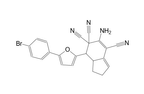 5-Amino-7-[5-(4-bromophenyl)-2-furanyl]-1,2,7,7a-tetrahydroindene-4,6,6-tricarbonitrile