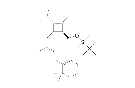 #E-30C;(3E)-2-ETHYL-4-[[(TERT.-BUTYLDIMETHYLSILYL)-OXY]-METHYL]-1-METHYL-3-[(2E)-2-METHYL-4-(2,6,6-TRIMETHYLCYCLOHEX-1-EN-1-YL)-BUT-2-ENYLIDENE]-CYCLOBUT-1-ENE