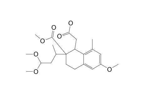 [3''R-(1'-ALPHA,2'-ALPHA)]-2-[2'-(1'',1''-DIMETHOXYBUT-3''-YL)-6'-METHOXY-2'-METHOXYCARBONYL-8'-METHYL-1',2',3',4'-TETRAHYDRONAPHTHALEN-1'-YL]-ACETIC-