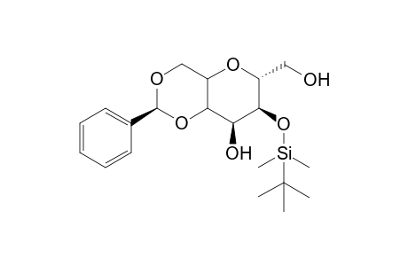 3.alpha.-(tert-Butyldimethylsilyloxy)-4.alpha.-hydroxy-2.beta.-hydroxymethyl-(5.beta.,6.beta.-methyl)-O-benzylidene-tetrahydropyran