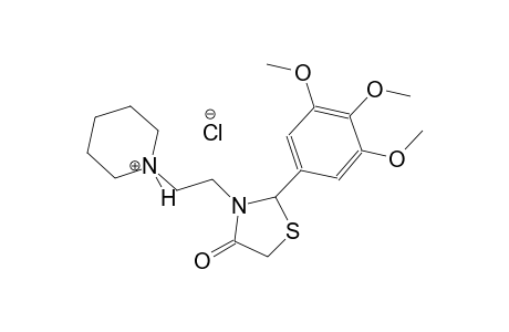 piperidinium, 1-[2-[4-oxo-2-(3,4,5-trimethoxyphenyl)-3-thiazolidinyl]ethyl]-, chloride