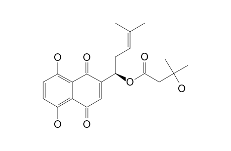 BETA-HYDROXYISOVALERYLSHIKONIN