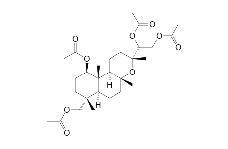 1-BETA,14-ZETA,15,18-O,O,O,O-TETRAACETYLMANOYL_OXIDE