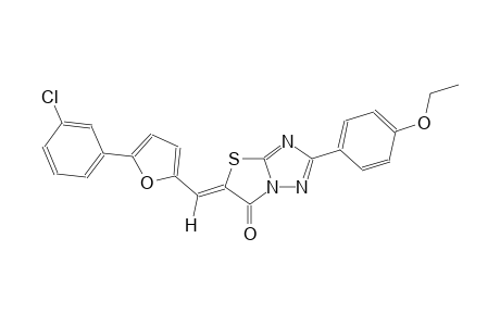 (5Z)-5-{[5-(3-chlorophenyl)-2-furyl]methylene}-2-(4-ethoxyphenyl)[1,3]thiazolo[3,2-b][1,2,4]triazol-6(5H)-one