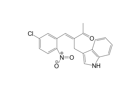 (E)-3-((1H-indol-3-yl)methyl)-4-(5-chloro-2-nitrophenyl)-but-3-en-2-one