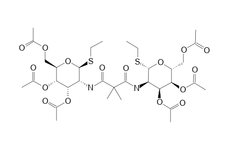 N,N'-BIS-(ETHYL-3,4,6-TRI-O-ACETYL-2-DEOXY-1-THIO-BETA-D-ALLOPYRANOSID-2-YL)-DIMETHYLMALONAMIDE