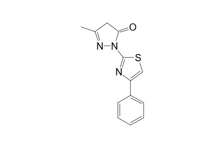 1-(4-PHENYL-2-THIAZOLYL)-3-METHYL-5-HYDROXYPYRAZOLE;TAUTOMER-#1