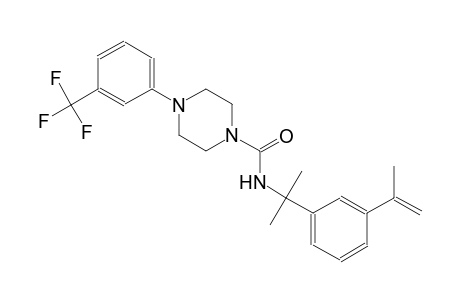 N-[1-(3-isopropenylphenyl)-1-methylethyl]-4-[3-(trifluoromethyl)phenyl]-1-piperazinecarboxamide