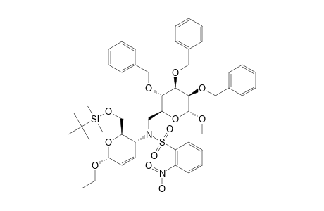 #15;N-(METHYL-2,3,4-TRI-O-BENZYL-6-DEOXY-ALPHA-D-MANNOPYRANOSID-6-YL)-N-[ETHYL-6-O-(TERT.-BUTYLDIMETHYLSILYL)-2,3,4-TRIDEOXY-ALPHA-D-ERYTHRO-HEX-2-ENOYPRANOSID