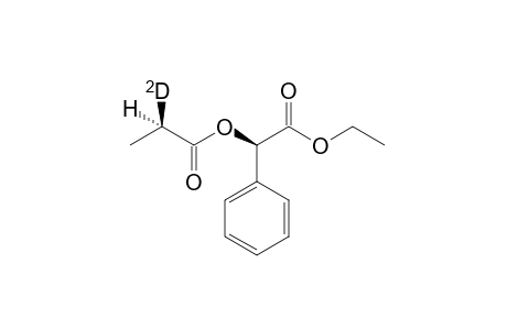 .alpha.-((R)-Ethoxycarbonyl)-benzyl 2'-deuteriopropionate