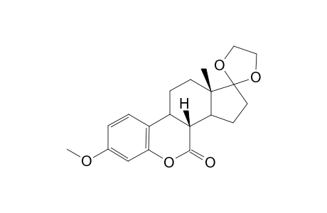 (+/-)-17,17-ETHYLENEDIOXY-3-METHOXY-6-OXAESTRA-1,3,5(10)-TRIENE-7-ONE