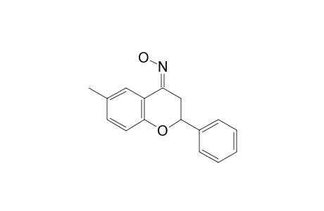 (4Z)-6-METHYL-2-PHENYL-2,3-DIHYDRO-4H-CHROMEN-4-ONE-OXIME