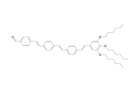 4-[(E)-2-[4-[(E)-2-[4-[(E)-2-(3,4,5-trihexoxyphenyl)ethenyl]phenyl]ethenyl]phenyl]ethenyl]benzaldehyde