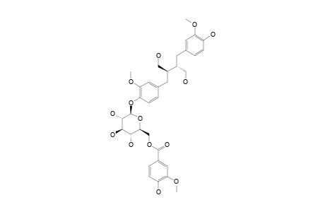 GLEHLINOSIDE-A;(-)-SECO-ISOLARICIRESINOL-4-O-BETA-D-(6-O-VANILLOYL)-GLUCOPYRANOSIDE