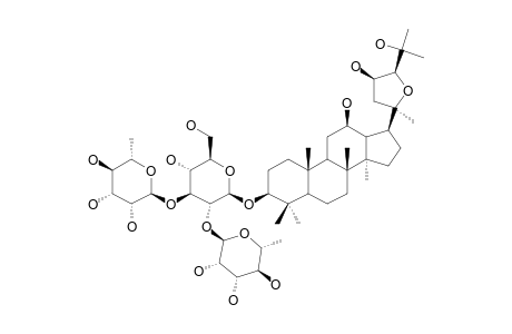 NEOALSOSIDE-A;#9;20S,24S-EPOXY-3-BETA,12-BETA,23S,25-TETRAHYDROXY-DAMMARANE-3-O-[ALPHA-L-RHAMNOPYRANOSYL-(1->3)]-[ALPHA-L-RHAMNOPYRANOSYL-(1->2)-GLUCOPYRANOSY