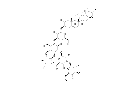 3-BETA-[(O-BETA-D-GLUCOPYRANOSYL-(1->3)-O-BETA-D-GLUCOPYRANOSYL-(1->2)-O-[BETA-D-XYLOPYRANOSYL-(1->3)]-O-BETA-D-GLUCOPYRANOSYL-(1->4)-BETA-D-GALACT