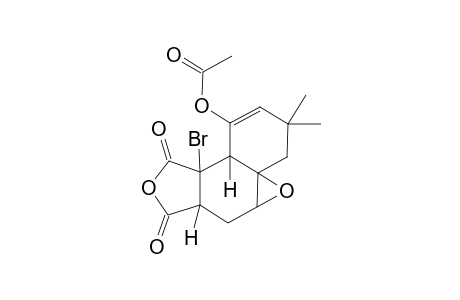 3,3-Dimethyl-9a-bromo-7,9-dioxo-(perhydro)benzo[e]oxireno[2,3-f]isobenzofuran-1-yl acetate