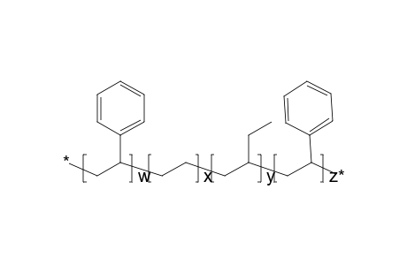 Polystyrene-block-poly(ethylene-ran-butylene)-block-polystyrene, styrene 28 wt.%