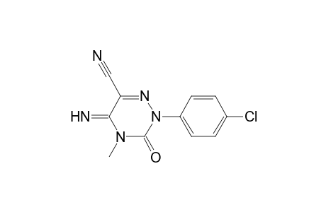 1,2,4-Triazine-6-carbonitrile, 2-(4-chlorophenyl)-2,3,4,5-tetrahydro-5-imino-4-methyl-3-oxo-