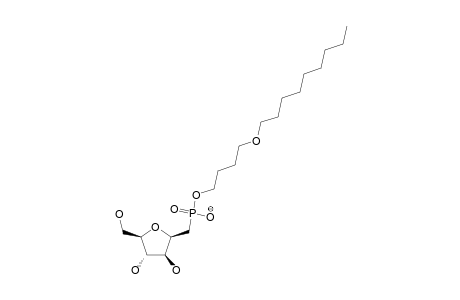 1-(BUTYL-4'-O-NONYL)-2,5-ANHYDRO-D-GLUCITYL-PHOSPHONATE