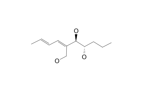 PESTALOTIOPSOL-A;(4-S*,5-R*)-(6-Z,8-E)-4,5-DIHYDROXY-6-HYDROXYMETHYL-6,8-DECADIENE