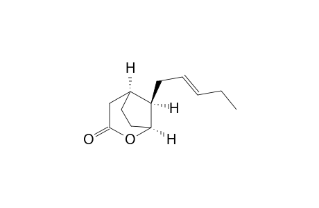 2-Oxabicyclo[3.2.1]octan-3-one, 8-(2-pentenyl)-, [1S-[1.alpha.,5.alpha.,8S*(Z)]]-