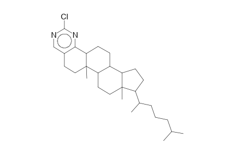 Cholest-3-eno[3,4-d]pyrimidine, 2'-chloro-