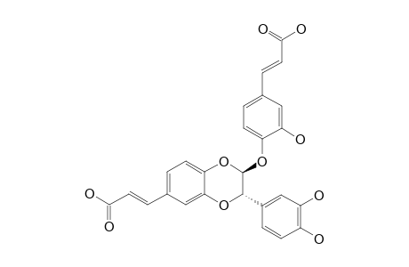 (TRANS)-3-[4-[[6-[(E)-2-CARBOXYETHENYL]-3-(3,4-DIHYDROXYPHENYL)-2,3-DIHYDRO-2-(1,4-BENZODIOXIN)]-OXY]-3-HYDROXYPHENYL]-(E)-2-PROPENOIC-ACID